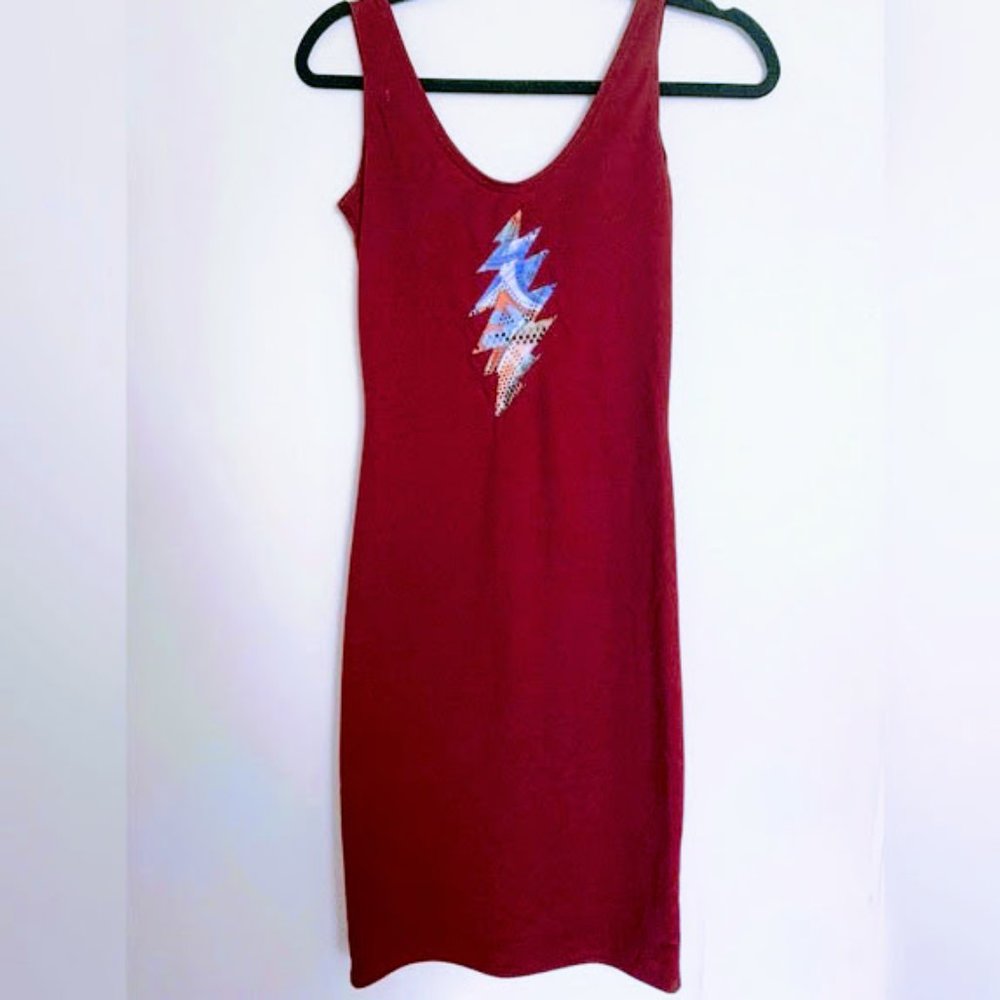 Small Grateful Dead Red Mini Dress